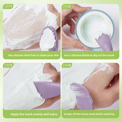 Silicone mud film brush